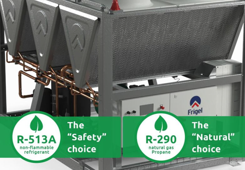 Frigel R-513A und R-290 Frigel R-513A und R-290